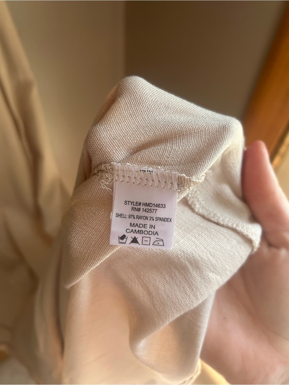 Soft Beige Slip Dress - Haute Monde - Picture 10 of 10